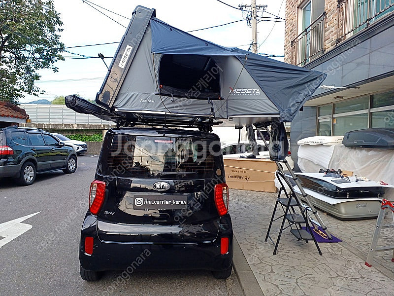 가성비 가로바.루프박스.루프탑텐트.어닝,자전거캐리어등 중고 신품 장착 매입 출장장착--3